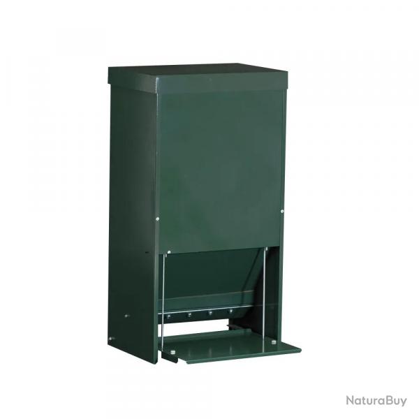 Mangeoire anti-nuisible 15 ou 30 litres thermolaque vert 15 L