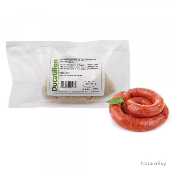 Sachet de boyaux de mouton 25 mètres