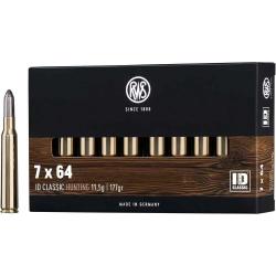Boite 20 Balles ogive ID - 7x64 - 177grs - 11.5g 850m/s