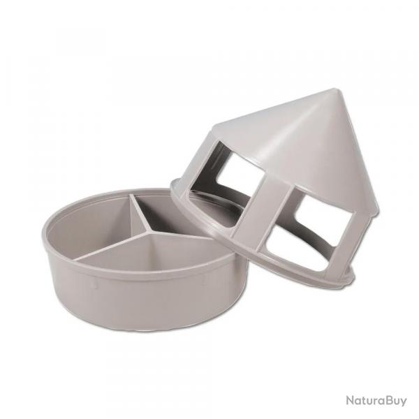 Mangeoire 1,5L  grit en plastique pour pigeons L'unit