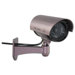 Caméra de surveillance factice voyant LED boitier ABS 8x17cm Lot de 2