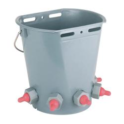 Seau biberon pour agneaux 5 tétines 8L - KERBL