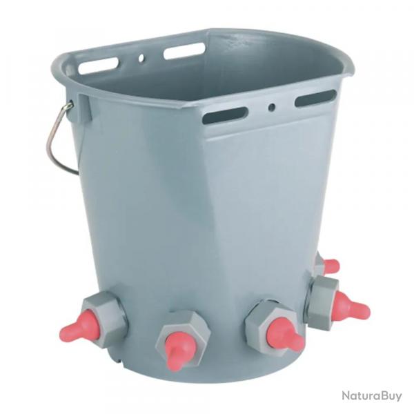 Seau biberon pour agneaux 5 tétines 8L - KERBL