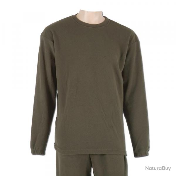 Sous-vêtement haut isolant polaire polyester kaki S à 3XL 2XL