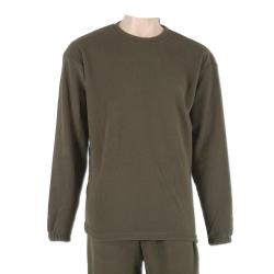 Sous-vêtement haut isolant polaire polyester kaki S à 3XL XL