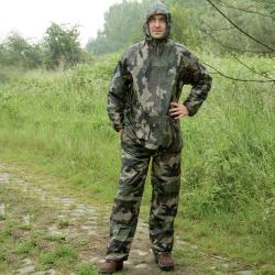 Ensemble de pluie imperméable polyester camo CE M à 3XL Camouflage L
