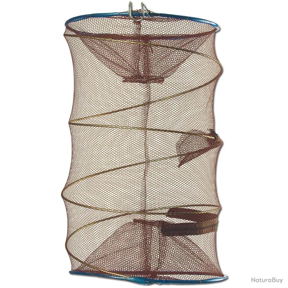 Nasse de pêche 16 trous Nylon filets de pêche Cage pliable - Filets