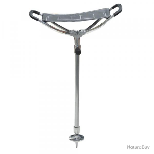 Canne sige en aluminium, hauteur 50-80cm, 35 x 10cm