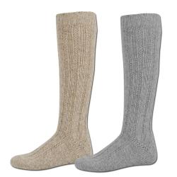 Mi-bas chinés, lot de 2 paires 39 - 42