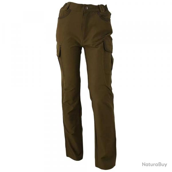 Pantalon de chasse Hyperstretch Savane 7 poches kaki T38  60 44