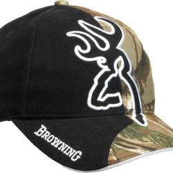 Casquette Big Buckmark coton noir camo forest taille unique