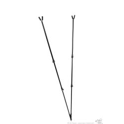 Canne de pirsh Monteria alu 7075 T6 nylon réglable de 75 à 165cm