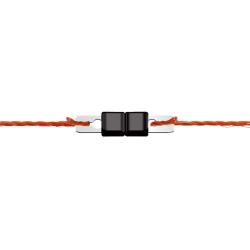 Connecteur Litzclip acier inox. Fil 3mm (10pc)
