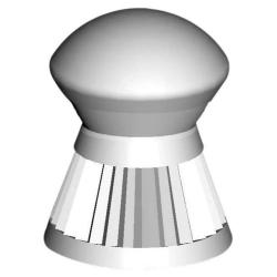 Boite de 200 plombs Hunter tête arrondie corps strié cal 6,35 mm