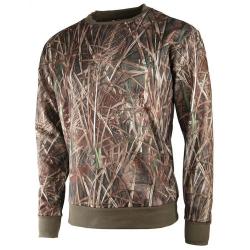Sweat homme col rond Treeland® camouflage roseaux 2XL