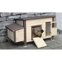 Poulailler chauffant et isolé avec thermostat 3 à 4 poules