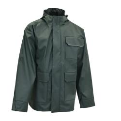 Veste imperméable EN 13688 polyuréthane PVC kaki foncé M à 3XL M