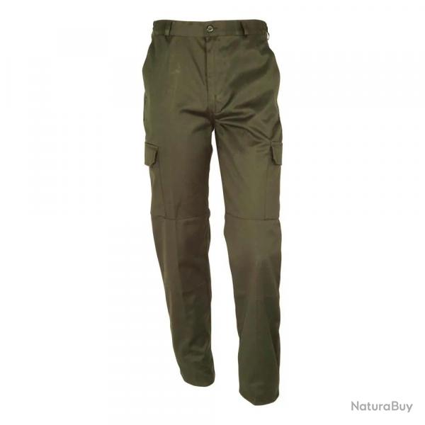 Pantalon Homme polycoton Basic kaki taille 36 à 60