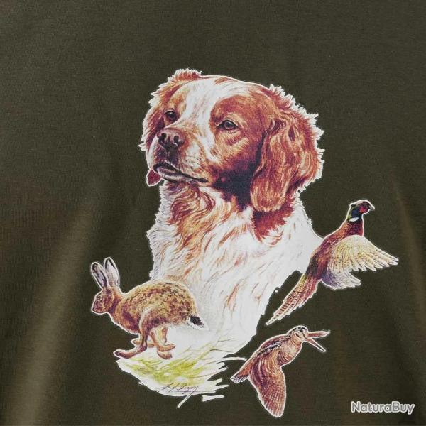 T-shirt kaki épagneul Bartavel® XL