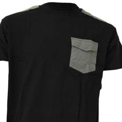 T-Shirt de travail Brooklyn coton bicolore noir / gris M à 4XL L