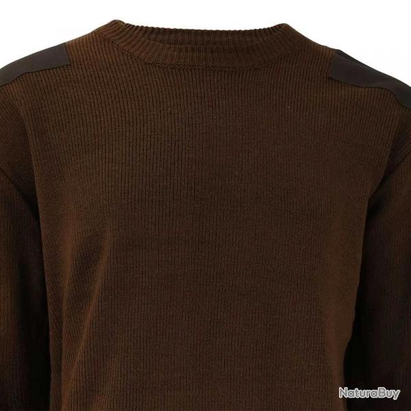 Pull chasse commando acrylique marron M  3XL L