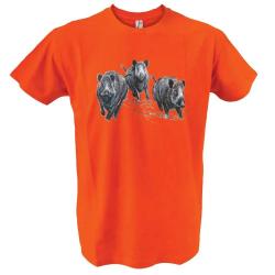 T-shirt orange sangliers Bartavel® XL