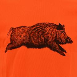 T-Shirt sanglier orange 5XL