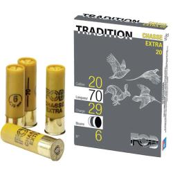 Boite de 10 cartouches Tradition bourre grasse 20 29g pb6