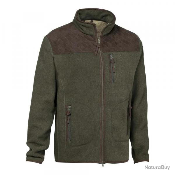 Blouson polaire zippé Presly 3 poches polyester kaki S à 3XL XL