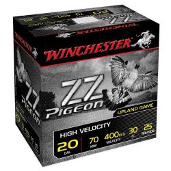 Boite de 25 cartouches ZZ pigeon bourre jupe 20-70 30g 400m/s L'unité 6.5