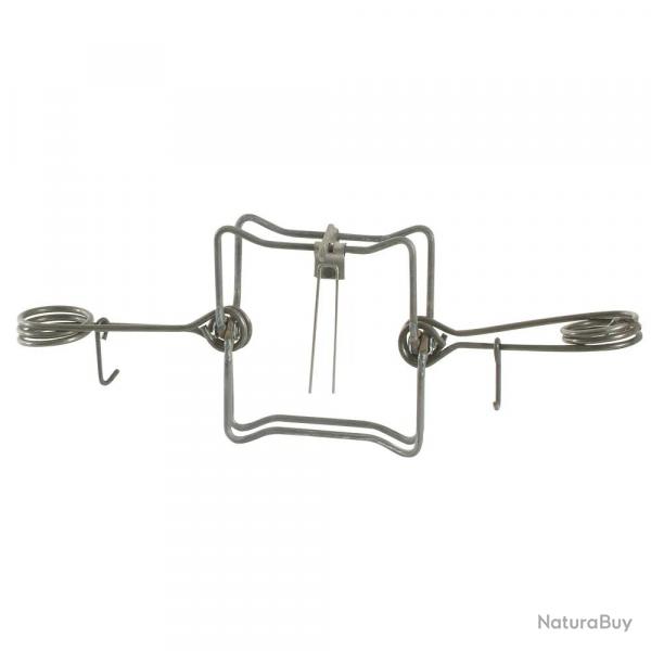 Pige en X double ressort acier zingu noir 3 tailles L'unit 13 x 13 cm