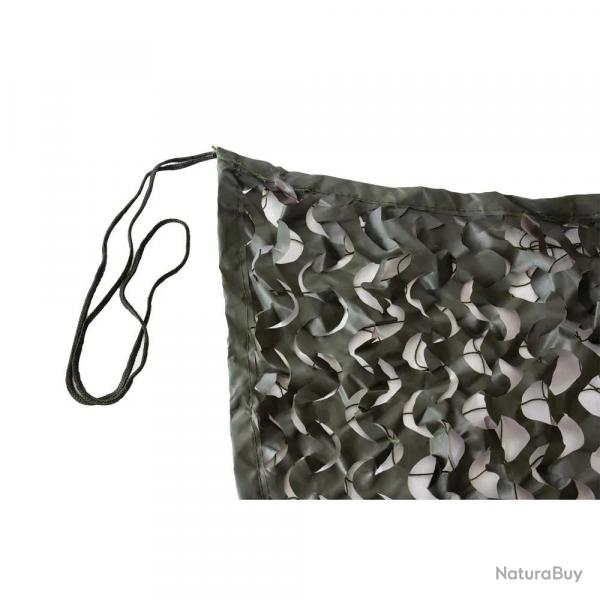 Filet de camouflage renforcé polyester anti UV marron kaki 1,5x3m