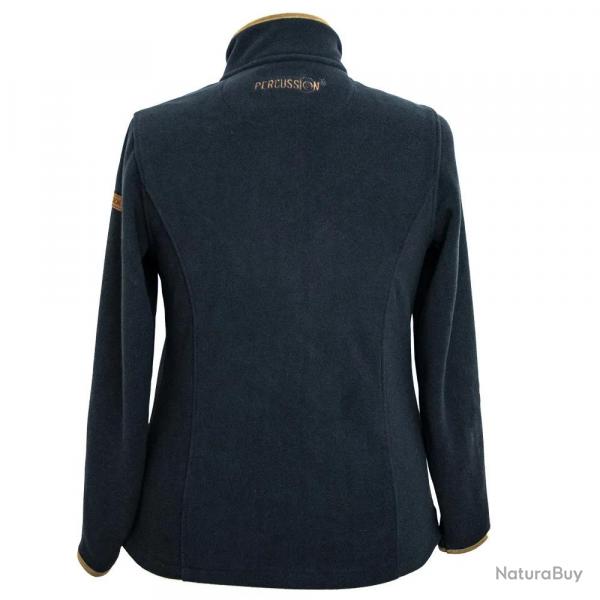 Blouson polaire femme Scotland zip polyester marine S  XL S