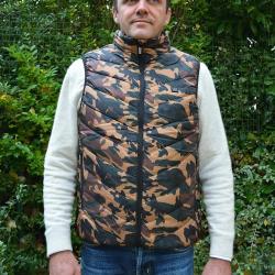 Gilet chauffant fibre polyester et carbone camo CE M à 3XL XL