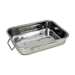 Plat à four acier inoxydable multi services 35 x 26 cm