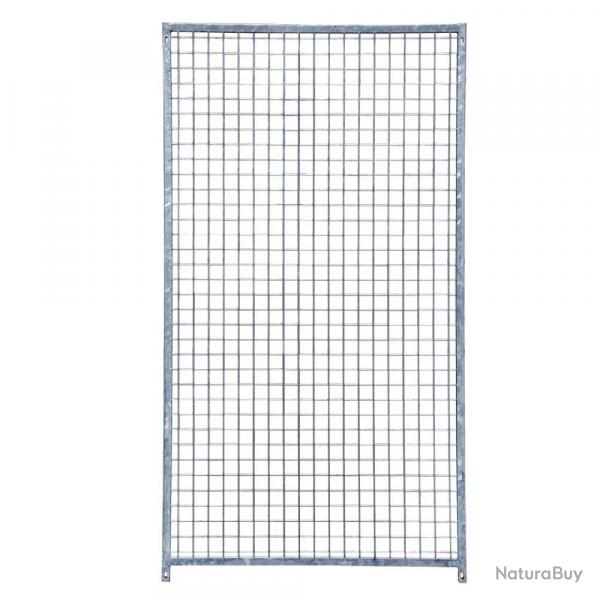 Panneau chenil maille 5x5cm Haut. 184cm avec ou sans porte Avec Porte 2 m