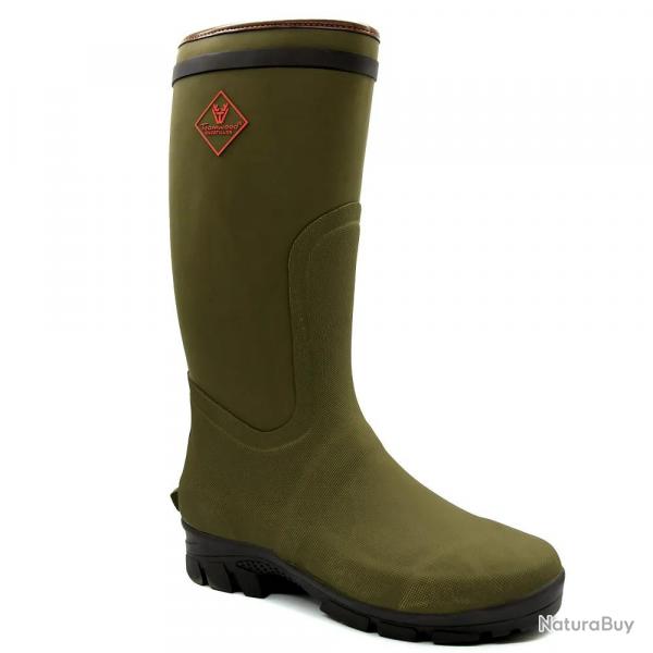 Bottes de chasse Dakota caoutchouc kaki  47