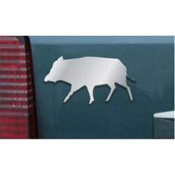 Logo chromé 3D sanglier 10x5,3x2,5cm Sanglier