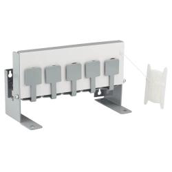 Cible métallique avec tirette modèle Biathlon acier 5 trous