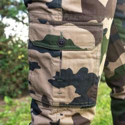 Pantalon de chasse treillis 6 poches coton camo CE 38 à 66 40