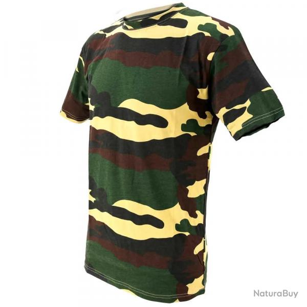 Tee Shirt léger respirant camo CE 100 coton S à 3XL