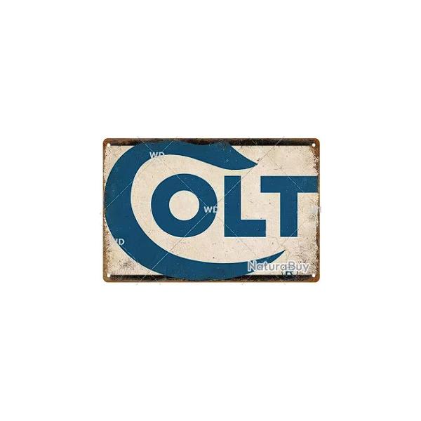 Plaque dcorative vintage colt V2 LIVRAISON GRATUITE