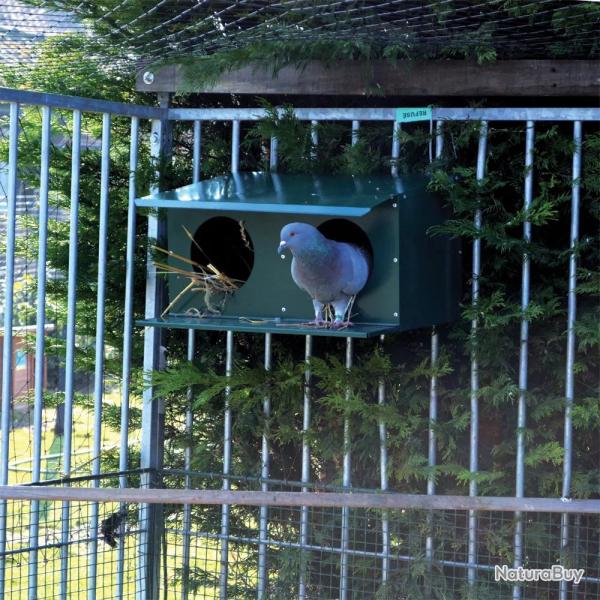 Pigeonnier extérieur 2 places thermolaq. vert