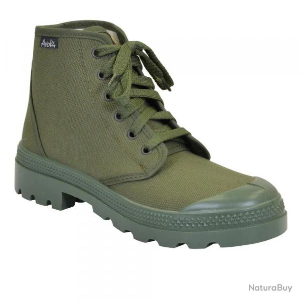 Chaussures Brousse toile tige en coton kaki 39  46 43