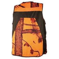 Gilet Classy déperlant polyester nylon camo orange vert S à 4XL