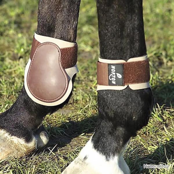 Protge boulets PVC Poney Coque blanche, noprne noir