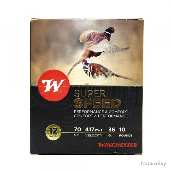 Boite de 10 cartouches Super Speed bourre jupe 12 70 36g 417m s L unit