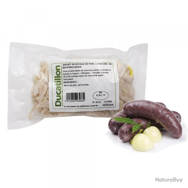 Sachet de boyaux de porc large 25 mtres
