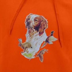 Sweat à capuche orange épagneul Bartavel® 3XL
