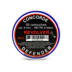 Boîte 50 cartouches à blanc haute qualité 9mm RK pour revolver